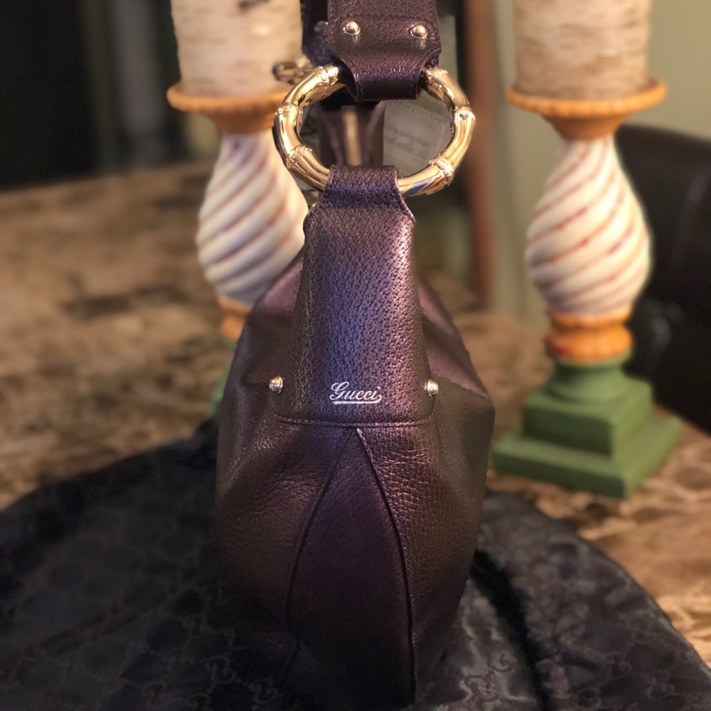 AUTH Gucci Hobo & DUSTBAG 🌺 NWT 🌺 GORGEOUS & NEW - Picture 4 of 8